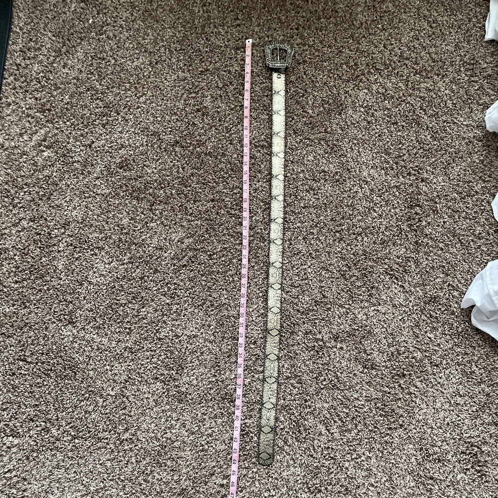 Bronze belt with bling buckle size L new - Picture 4 of 5